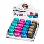 Swordfish Twin Combo Sharpener & Eraser Assorted (Pack of 20) 40295 40295