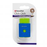 Swordfish Click Click Pencil Sharpener Assorted (12 x Blisters of 1) 40331 40331