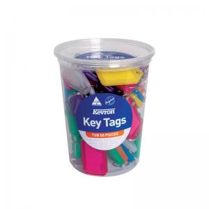 Kevron Standard Key Tags Assorted Pack of 50 ID5TUB50ASST SP00668