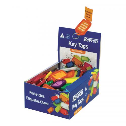 Kevron Plastic Clicktag Key Tag Assorted (Pack of 100) ID5AC100 SP50032