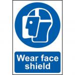 Mandatory Self-Adhesive PVC Sign (200 x 300mm) - Wear Face Shield