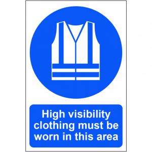 High visibility clothing must be worn in this area - 1.2mm Recyclable