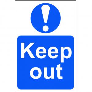 Click to view product details and reviews for Self Adhesive Semi Rigid Pvc Keep Out Sign 200 X 300mm Easy To Fix.