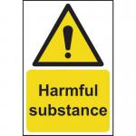 Harmful Substance&rsquo; Sign; Rigid 1mm PVC Board (200mm x 300mm)