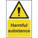 Harmful Substance’ Sign; Rigid 1mm PVC Board (200mm x 300mm) 11166