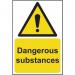 Dangerous Substances’ Sign; Rigid 1mm PVC Board (200mm x 300mm) 11170