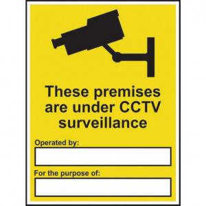 These premises are under CCTV surveillance 1.2mm Recyclable PP 300 x