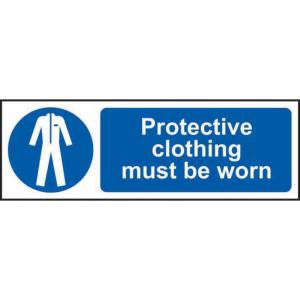 Protective clothing must be worn 1.2mm Recyclable PP 600 x 200mm 11383