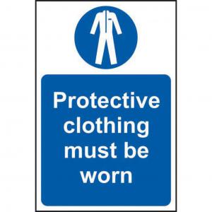 Protective clothing must be worn 1.2mm Recyclable PP 400 x 600mm 11425