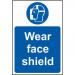 Mandatory Self-Adhesive Vinyl Sign (200 x 300mm) - Wear Face Shield 11438