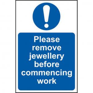 Please remove jewellery before commencing work 1.2mm Recyclable PP 200