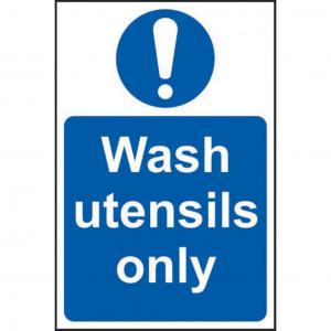 Wash utensils only 1.2mm Recyclable PP 200 x 300mm 11477