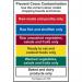 Prevent Cross Contamination. Use The Correct Colour’ Sign; Non Adhesive Rigid PVC (200mm x 300mm) 11495