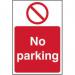 No Parking’ Sign; Self-Adhesive Vinyl (200mm x 300mm) 11626