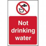Not Drinking Water&rsquo; Sign; Self-Adhesive Vinyl (200mm x 300mm)