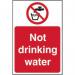 Not Drinking Water’ Sign; Self-Adhesive Vinyl (200mm x 300mm) 11638