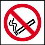 Self-adhesive vinyl No Smoking Symbol Sign (100 x 100mm). Easy to use; simply peel off the backing and apply to a clean dry surface.