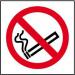 Self-adhesive vinyl No Smoking Symbol Sign (100 x 100mm). Easy to use; simply peel off the backing and apply to a clean dry surface. 11840