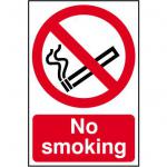 No Smoking sign (148 x 210mm). Manufactured from strong rigid PVC and is non-adhesive; 0.8mm thick.