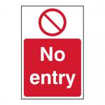 No Entry - RPVC (148 x 210mm)