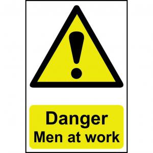 Click to view product details and reviews for Self Adhesive Semi Rigid Pvc Danger Men At Work Sign 200 X 300mm Easy.