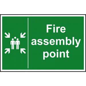Fire assembly point 1.2mm Recyclable PP 200 x 300mm 12029