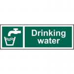 Drinking Water&rsquo; Sign; Self-Adhesive Vinyl (300mm x 100mm) 12038