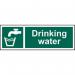 Drinking Water’ Sign; Self-Adhesive Vinyl (300mm x 100mm) 12038