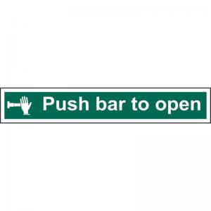 Push bar to open 1.2mm Recyclable PP 300 x 100mm 12139