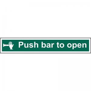 Push bar to open 1.2mm Recyclable PP 600 x 100mm 12141