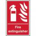This image shows a Spectrum Industrial Fire Extinguisher Sign made of 1.2mm thick recyclable PP measuring 200 x 300mm. The sign features clear and visible graphics indicating the presence of a fire extinguisher. The vibrant colors and bold text make it easy to spot and ensure safety in case of a fire emergency.