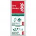 Self-Adhesive Vinyl Fire Blanket sign (82 x 202mm). Easy to use and fix. 12360