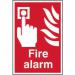 Fire Alarm sign (200 x 300mm). Manufactured from strong rigid PVC and is non-adhesive; 0.8mm thick. 12365