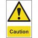 ‘Caution’ Sign; Self-Adhesive Semi-Rigid PVC (200mm x 300mm) 1300