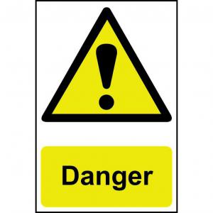 Click to view product details and reviews for Self Adhesive Semi Rigid Pvc Danger Sign 200 X 300mm Easy To Fix.