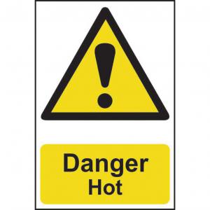 Click to view product details and reviews for Self Adhesive Semi Rigid Pvc Danger Hot Sign 200 X 300mm Easy To Fix.