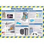 Safety Poster - Kitchen Hygiene (590 x 420mm) made from laminated paper. 