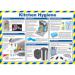 Safety Poster - Kitchen Hygiene (590 x 420mm) made from laminated paper.  13207