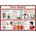 Safety Poster - Fire Safety (590 x 420mm) made from laminated paper.  13212
