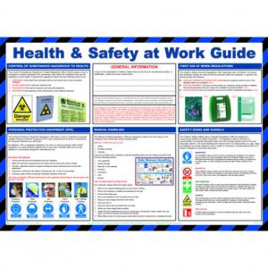 H&S At Work Guide Safety Poster 590 x 420mm made from laminated