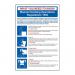 The Spectrum Industrial Fire Safety Signs Safety Poster is made of 1.2mm recyclable PP material and measures 400 x 600mm. It prominently displays information on the Manual Handling Regulations, using clear graphics and text. The poster is eye-catching and serves as a helpful reminder to follow proper safety procedures.