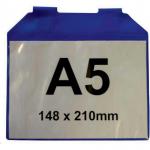 The image shows a sleek and modern sign displaying the phrase Spectrum Industrial Warehouse in bold lettering. In the center, there is a magnetic wrap-round document pocket, designed to hold A5 size documents horizontally. The overall appearance exudes professionalism and efficiency.