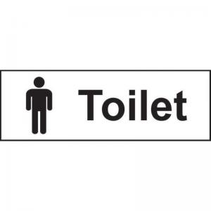 Toilet Gentlemen 1.2mm Recyclable PP 300 x 100mm 13947