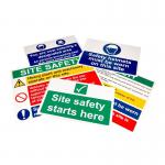 This pack includes 5 safety signs specifically designed for construction sites in Ireland. Each sign features clear text and bold graphics on a bright spectrum background. Perfect for ensuring a safe work environment.