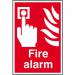 Self adhesive semi-rigid PVC Fire Alarm Sign (200 x 300mm). Easy to fix; simply peel off the backing and apply to a clean dry surface. 1400