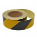 Engineering grade reflective tape black/yellow 50mm x 25m 14073