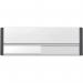 The Spectrum Industrial Room Signs Door Slider System features a sleek silver anodised finish with black end caps and black text. The door slider measures 220mm x 90mm, making it a versatile option for any industrial setting.