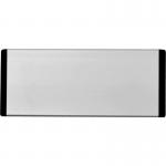 A sleek and professional silver anodised header panel with black end caps and text. Measuring at 220mm x 90mm, this industrial room sign adds a modern touch to any workspace or facility.