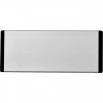 Door System;  Header Panel Only With Black End Caps & Black Text; Silver Anodised (320mm x 120mm)