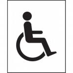 Disabled Symbol Sign, Self-Adhesive Vinyl, (200mm x 250mm) 14315